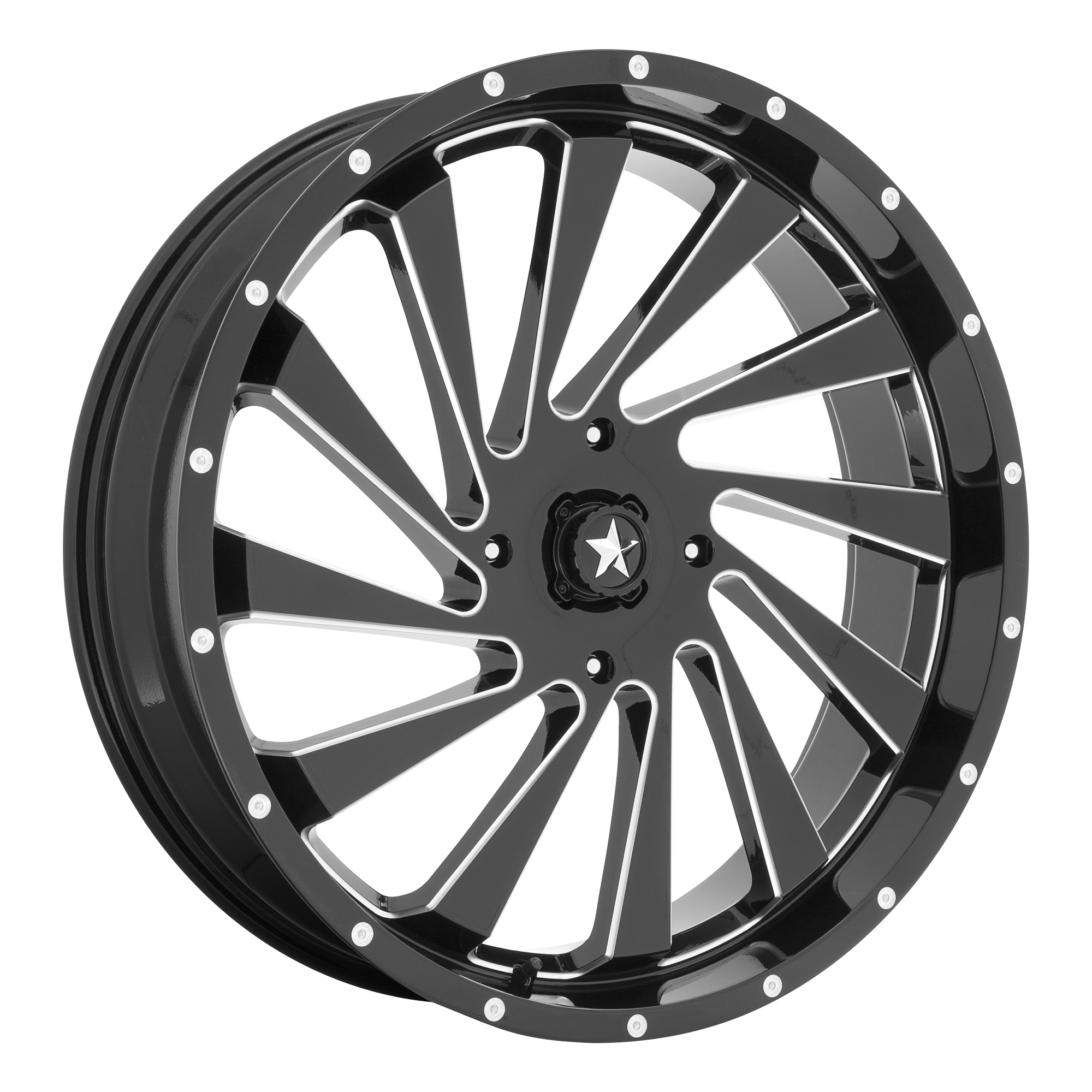 <span class="title-brand">MSA Offroad Wheels</span> BLADE UTV 18X7 4X137 112 G-BLK-MILL +0