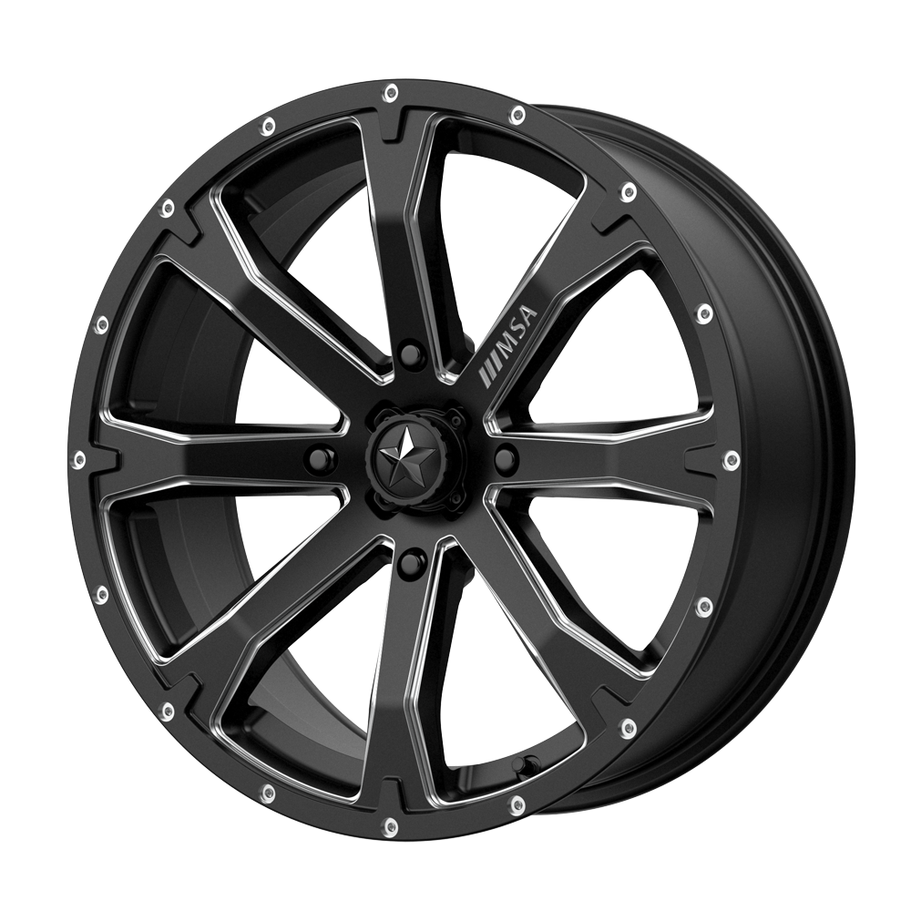 <span class="title-brand">MSA Offroad Wheels</span> BOUNTY UTV 14X7 4X156 S-BLK MILL 10MM