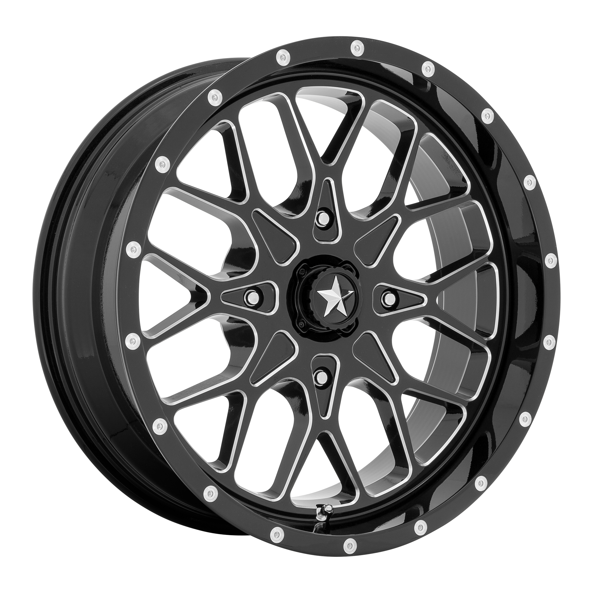 <span class="title-brand">MSA Offroad Wheels</span> PORTAL UTV 14X7 4X156 115 G-BLK-MILL +10