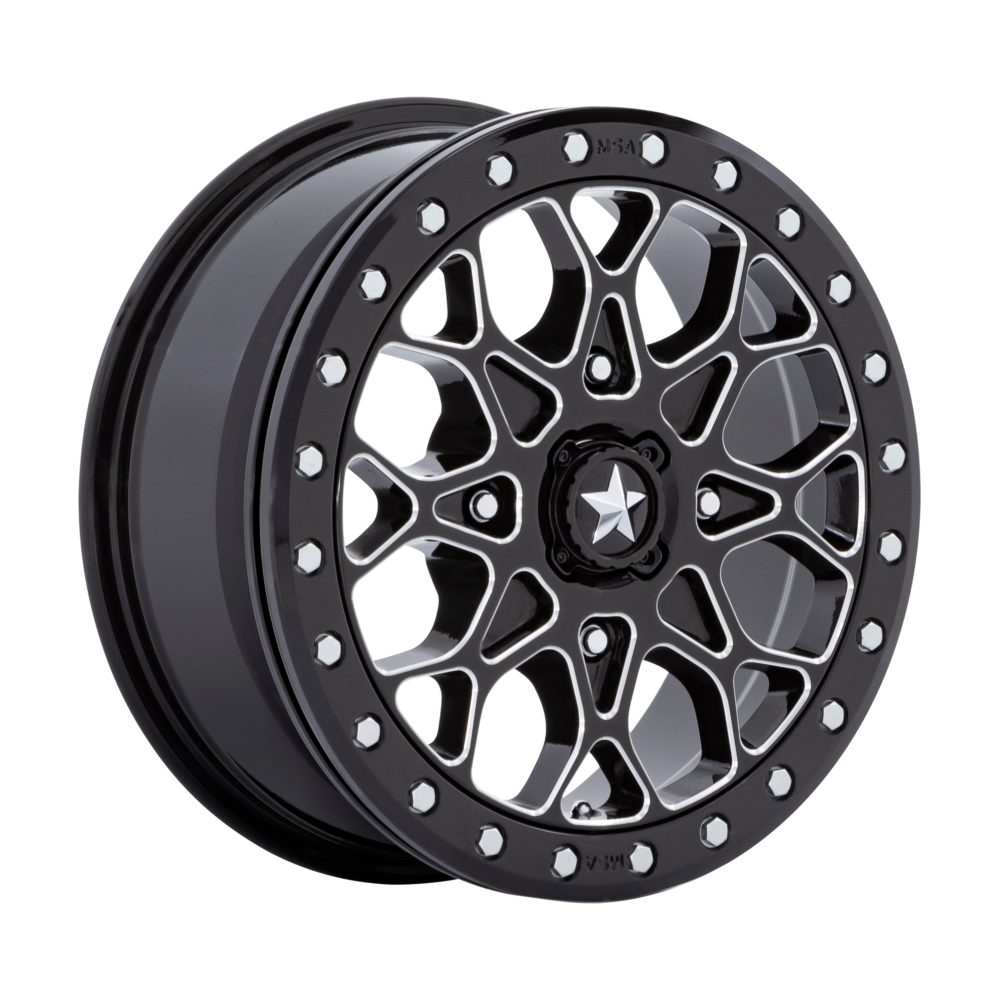 <span class="title-brand">MSA Offroad Wheels</span> PORTAL UTV BL 15X6 4X156 G-BLK MILL +38