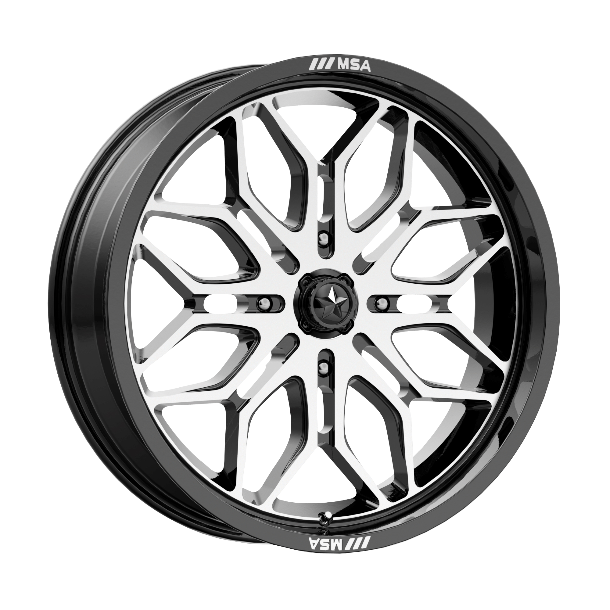 <span class="title-brand">MSA Offroad Wheels</span> SNIPER UTV 18X7 4X137 96 G-BLK-MACH +10