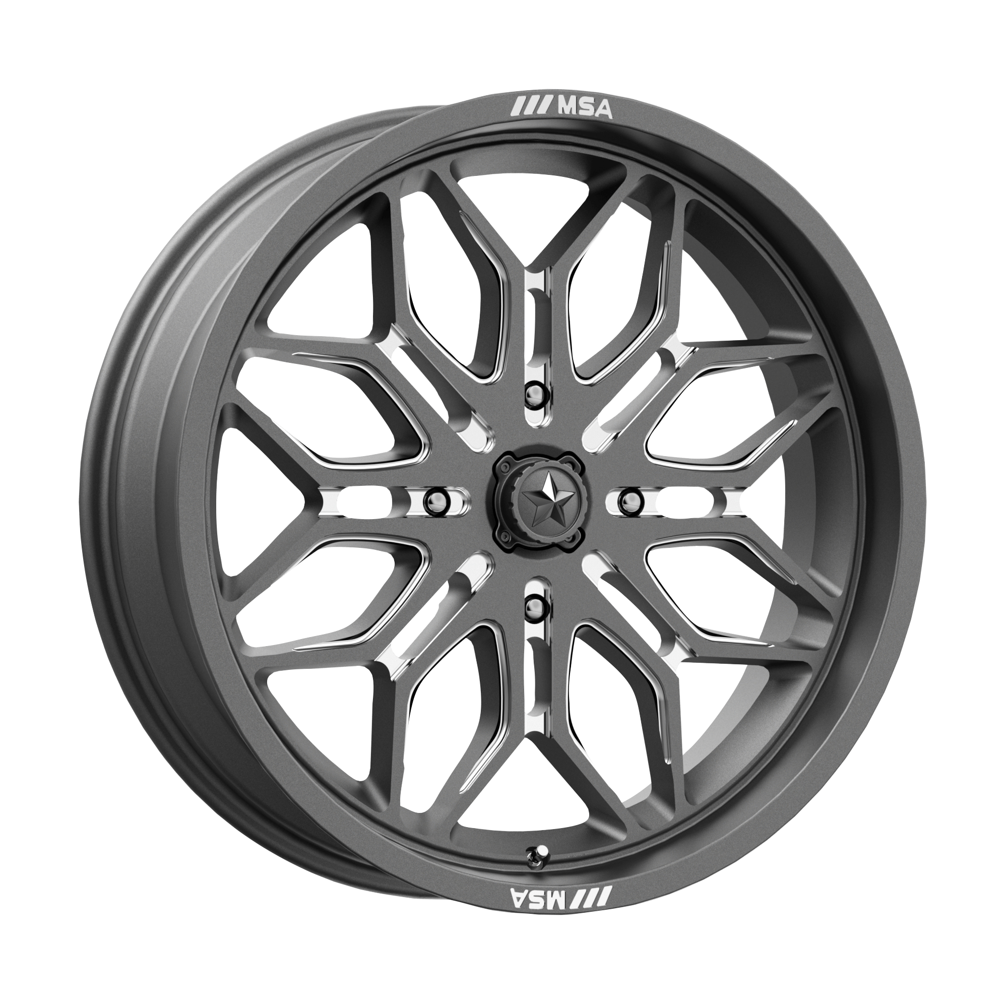 <span class="title-brand">MSA Offroad Wheels</span> SNIPER UTV 18X7 4X156 115 GNMTL-MILL +10