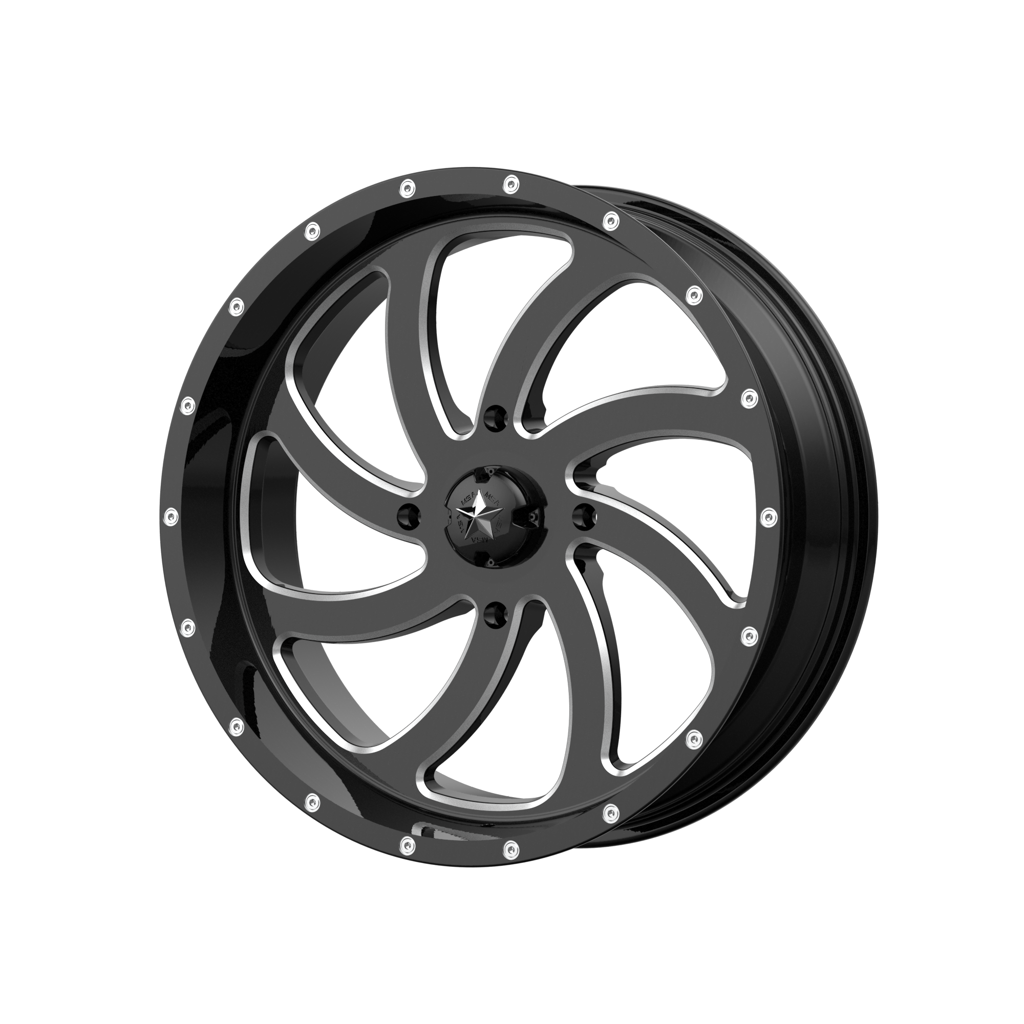 <span class="title-brand">MSA Offroad Wheels</span> SWITCH UTV 18X7 4X156 G-BLK MILL 00MM