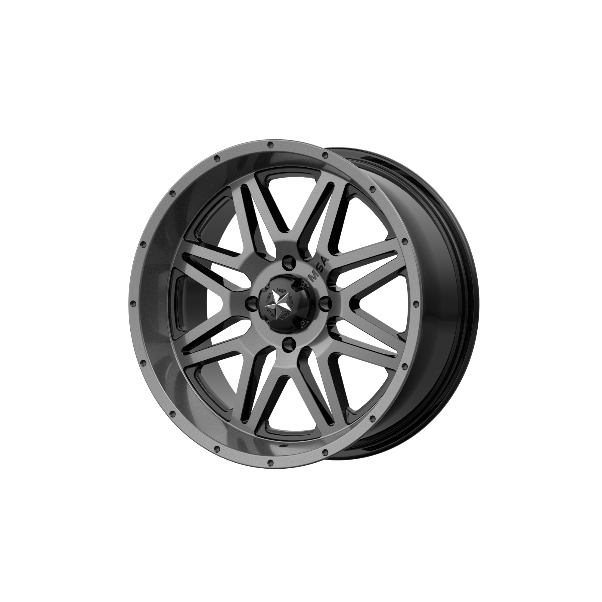<span class="title-brand">MSA Offroad Wheels</span> VIBE UTV 14X7 4X156 DARK TINT 00MM